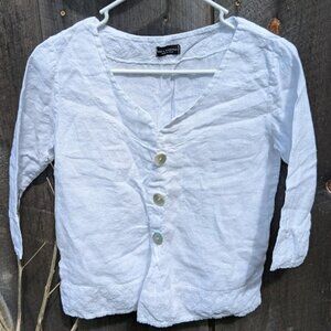 Luca Vanucci Linen Boho Top